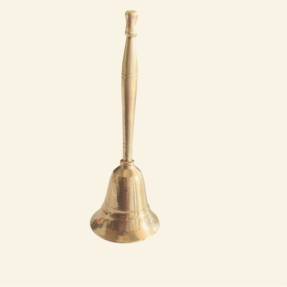 VTG Solid Brass Hand Bell,Dinner Bell/ Alter Bell/ Meditation Bell/ School Bell - Picture 2 of 10
